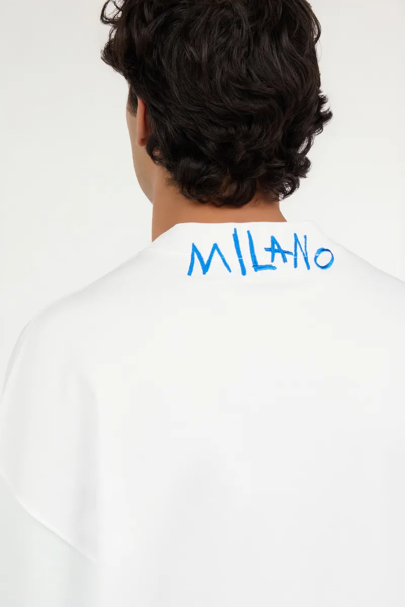 Roberto Cavalli Cotton sweatshirt with graffiti logo | Thumbnail 5 Roberto Cavalli Cotton sweatshirt with graffiti logo | Thumbnail 5