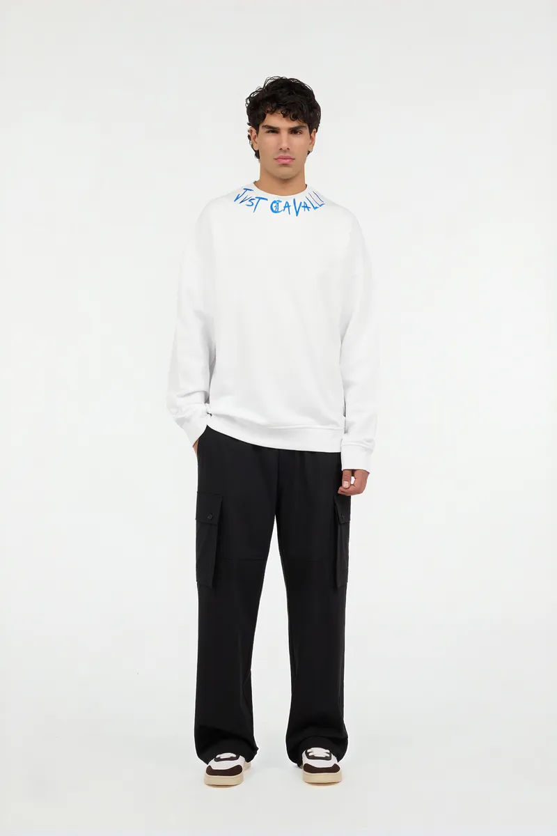 Roberto Cavalli Cotton sweatshirt with graffiti logo | Thumbnail 6 Roberto Cavalli Cotton sweatshirt with graffiti logo | Thumbnail 6