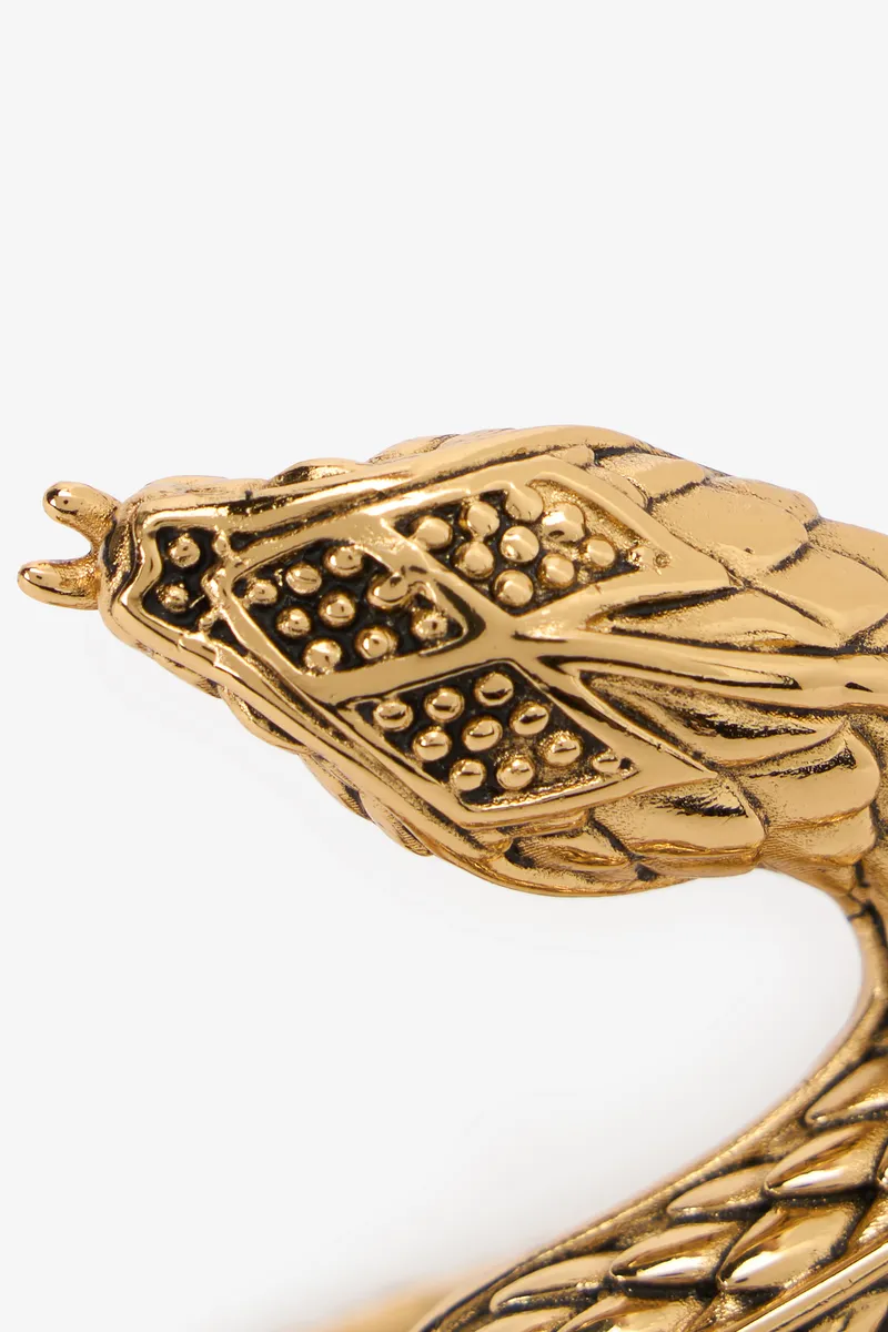 Roberto Cavalli Antique Gold Snake Cuff Bracelet | Thumbnail 5 Roberto Cavalli Antique Gold Snake Cuff Bracelet | Thumbnail 5