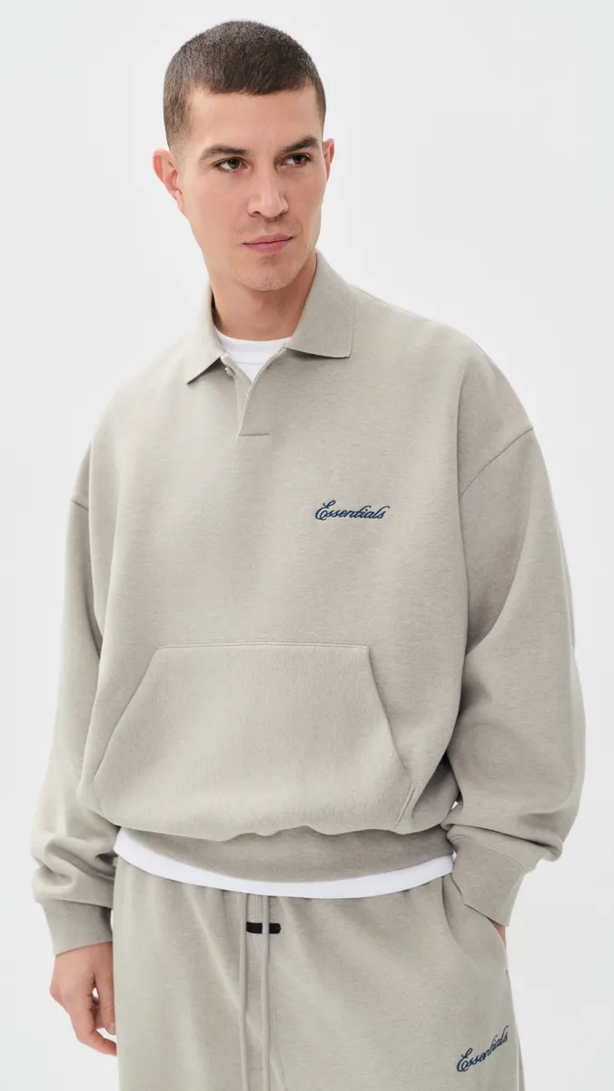 Fear of god Signature Classic Polo Sweatshirt | Thumbnail 2 Fear of god Signature Classic Polo Sweatshirt | Thumbnail 2