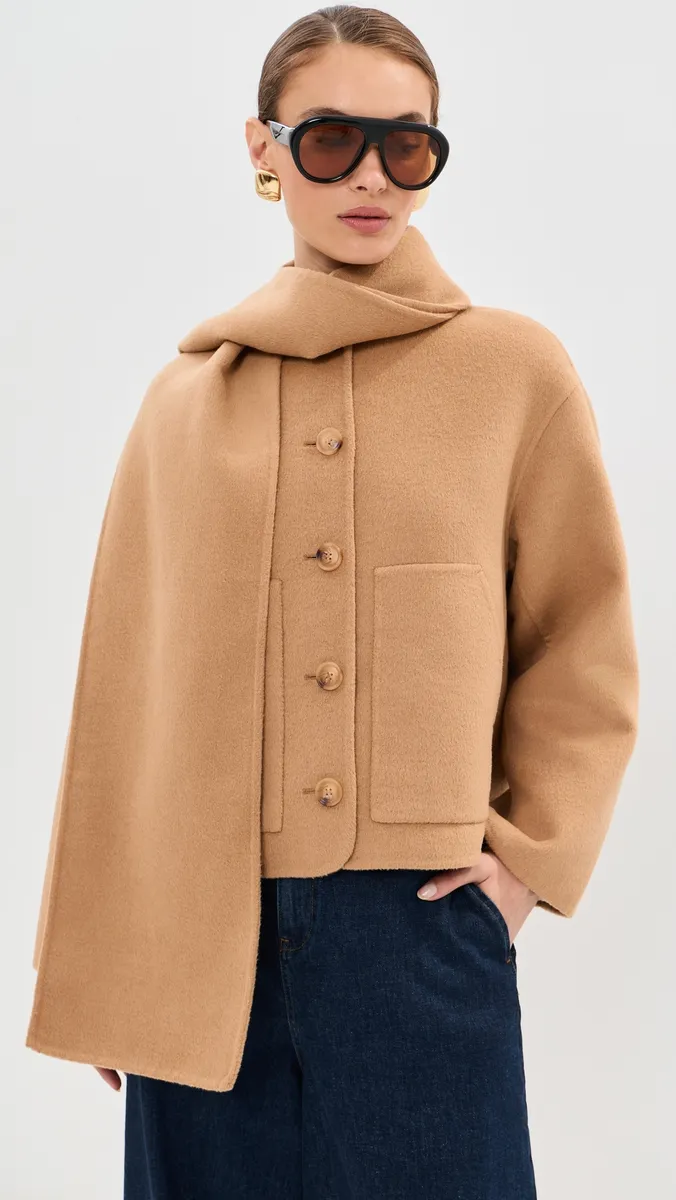 LE BOP Rachel Scarf Coat | Thumbnail 2 LE BOP Rachel Scarf Coat | Thumbnail 2