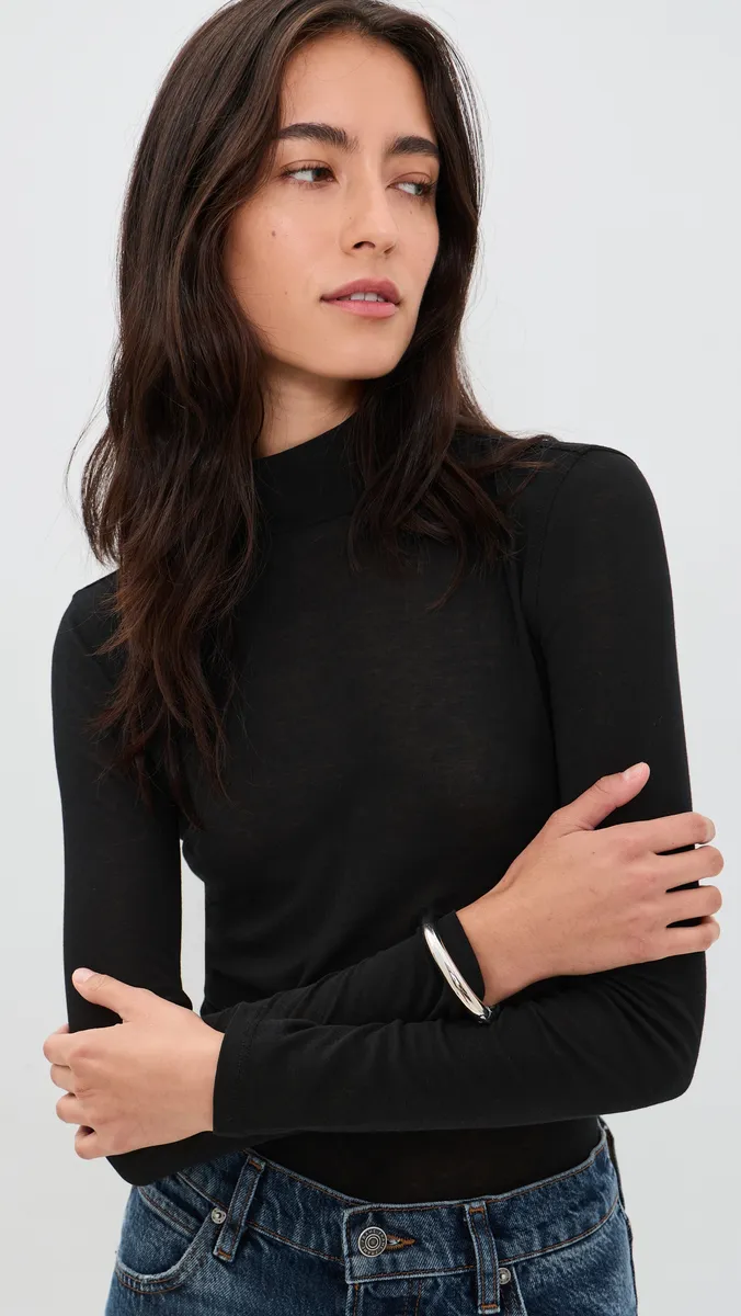 Frame The Shadow Turtleneck Tee | Thumbnail 2 Frame The Shadow Turtleneck Tee | Thumbnail 2