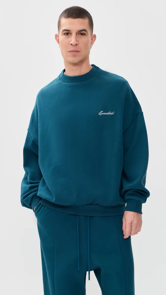 Fear of god Signature Lounge Crew Neck Sweatshirt | Thumbnail 2 Fear of god Signature Lounge Crew Neck Sweatshirt | Thumbnail 2