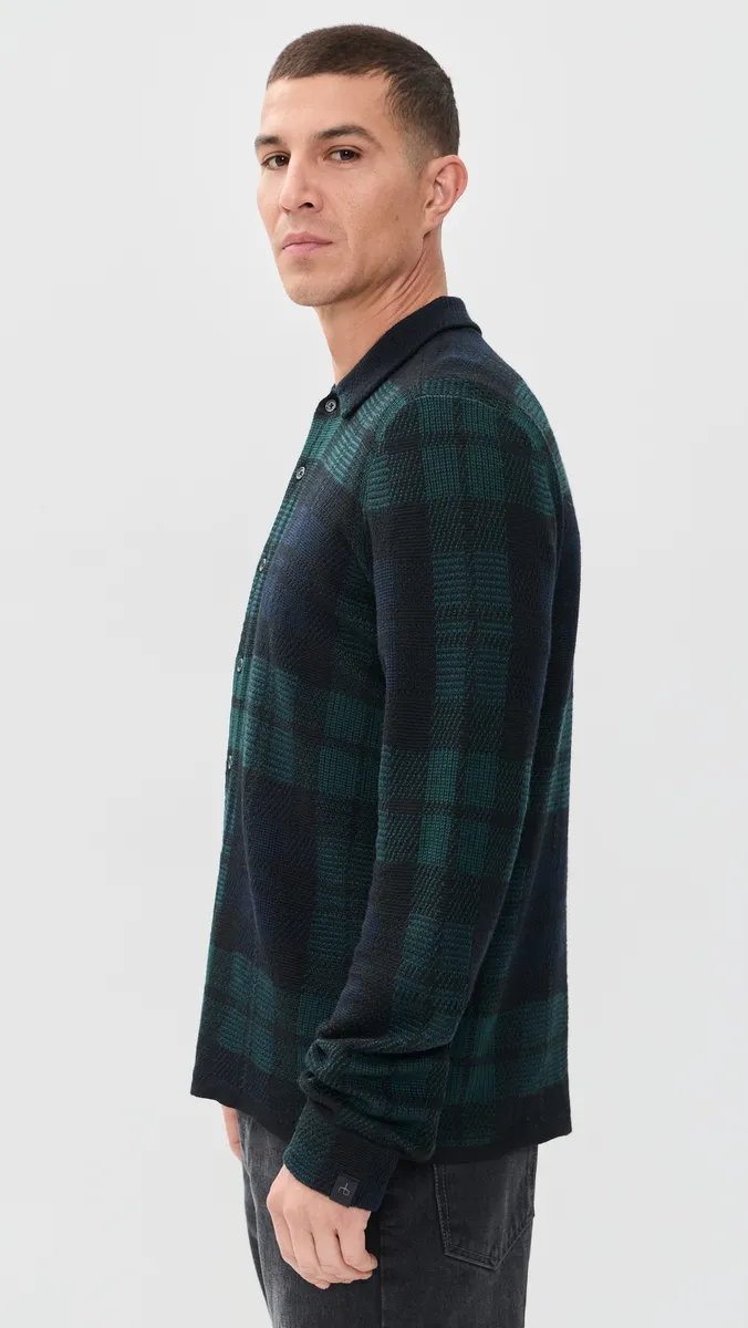 rag & bone Knit Plaid Dalton Full Button Sweater | Thumbnail 4 rag & bone Knit Plaid Dalton Full Button Sweater | Thumbnail 4