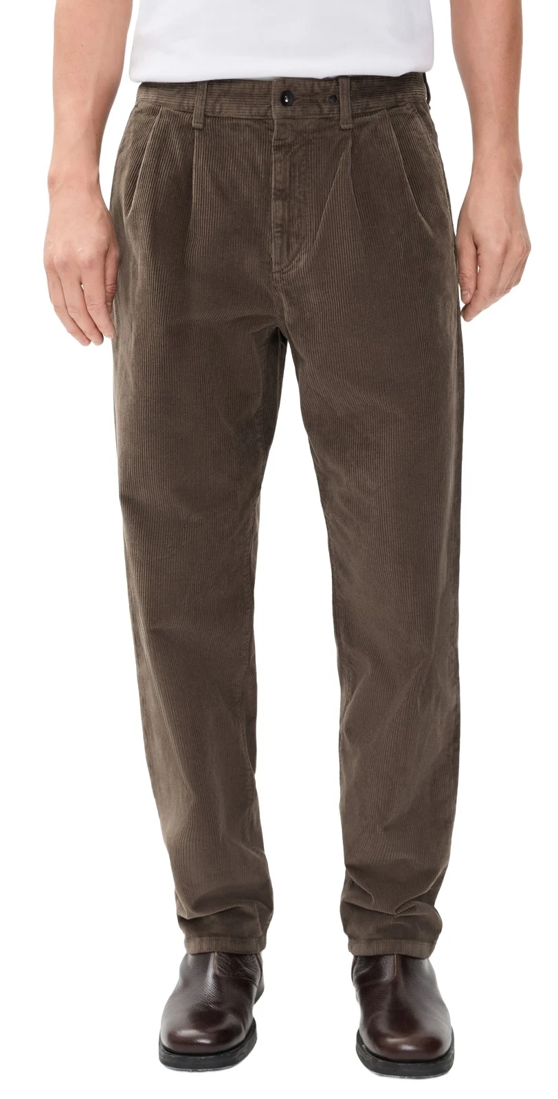 rag & bone Pleated Corduroy Baggy Chinos
