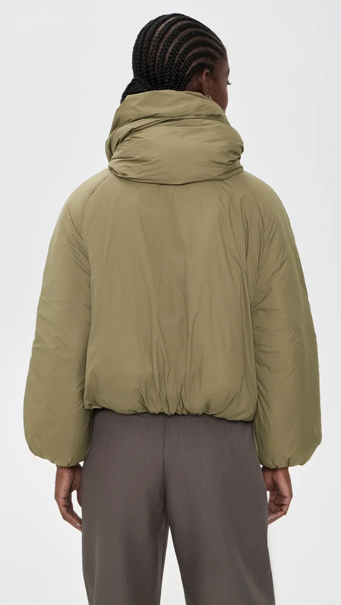 MEIMEIJ Cropped Quilted Scarf Collar Puffer Jacket | Thumbnail 3 MEIMEIJ Cropped Quilted Scarf Collar Puffer Jacket | Thumbnail 3