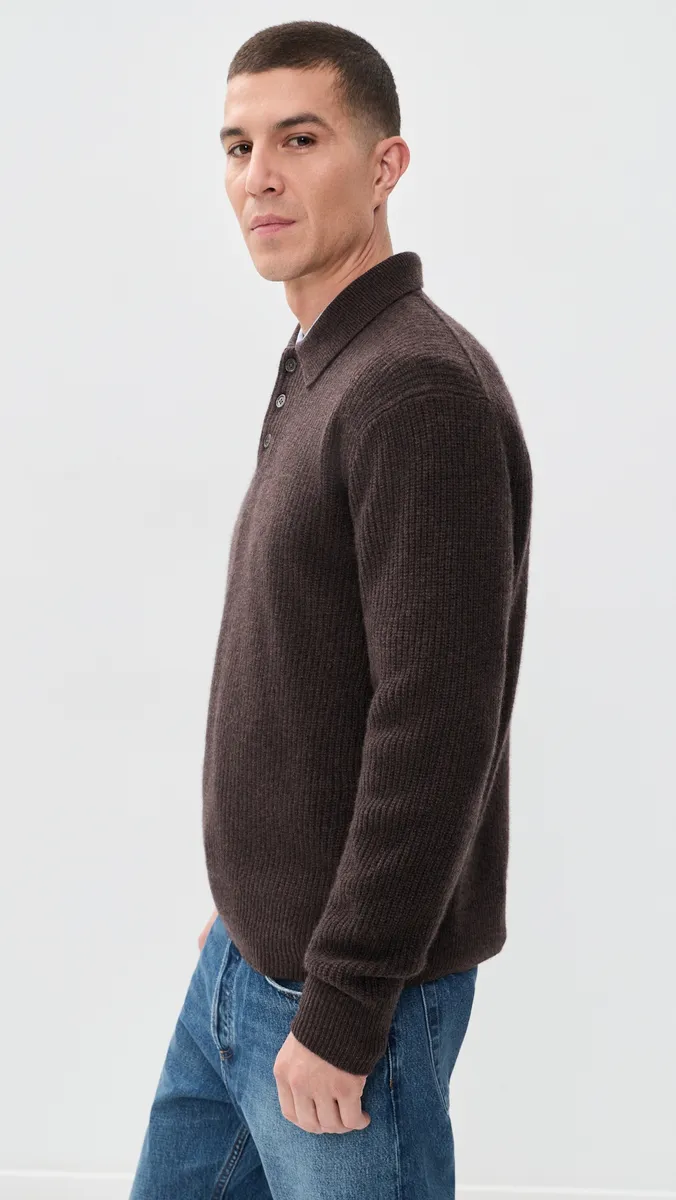 Alex Mill Carl Polo Cashmere Sweater | Thumbnail 4 Alex Mill Carl Polo Cashmere Sweater | Thumbnail 4