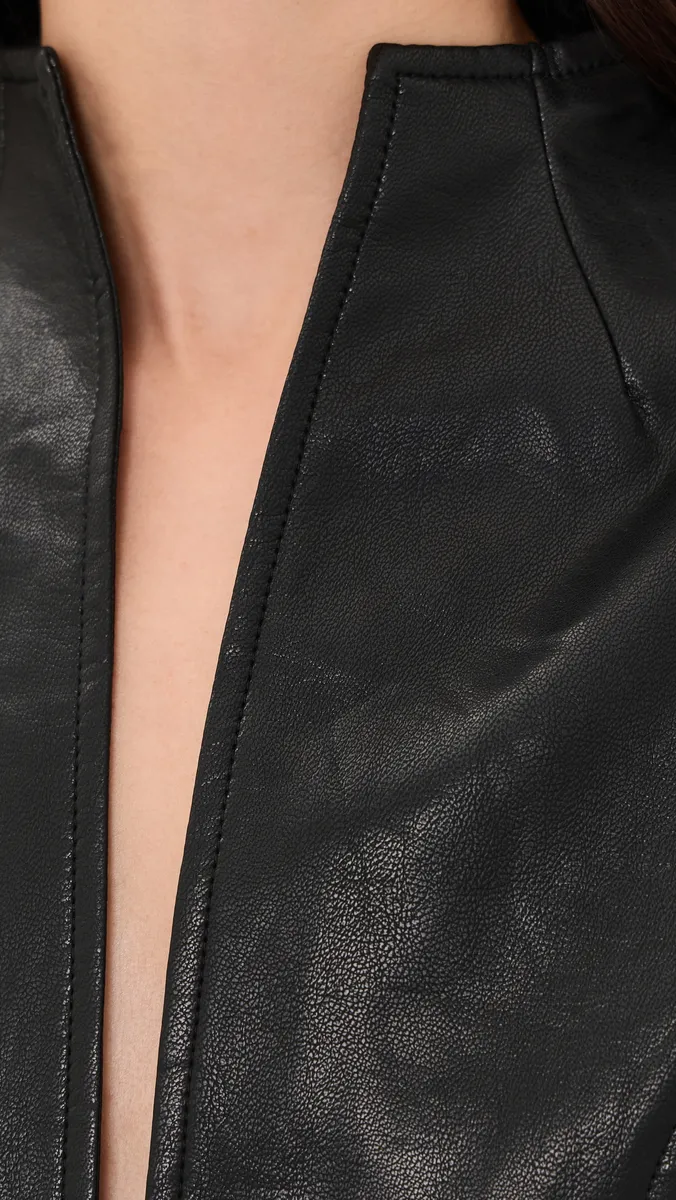 LIONESS Cosmopolitan Faux Leather Jacket | Thumbnail 6