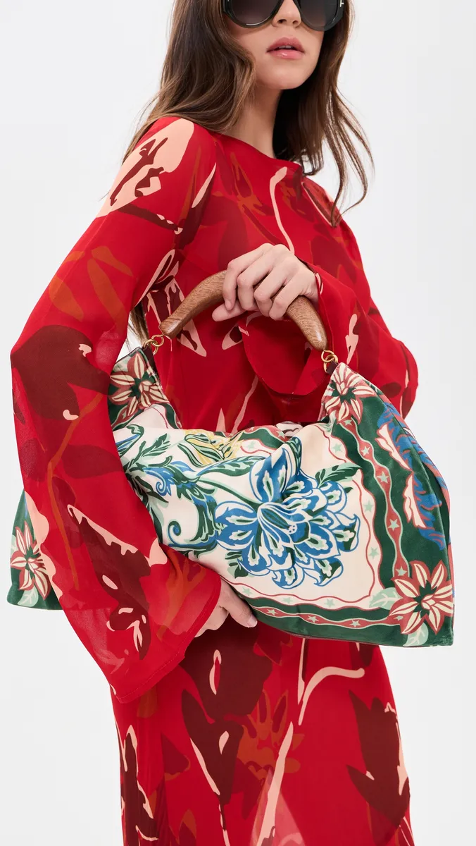 Farm Rio Small Velvet Hobo Bag | Thumbnail 3