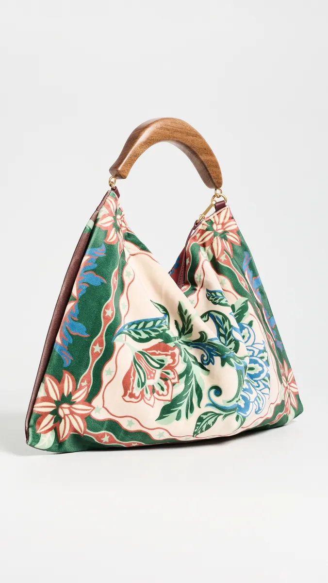 Farm Rio Small Velvet Hobo Bag | Thumbnail 4