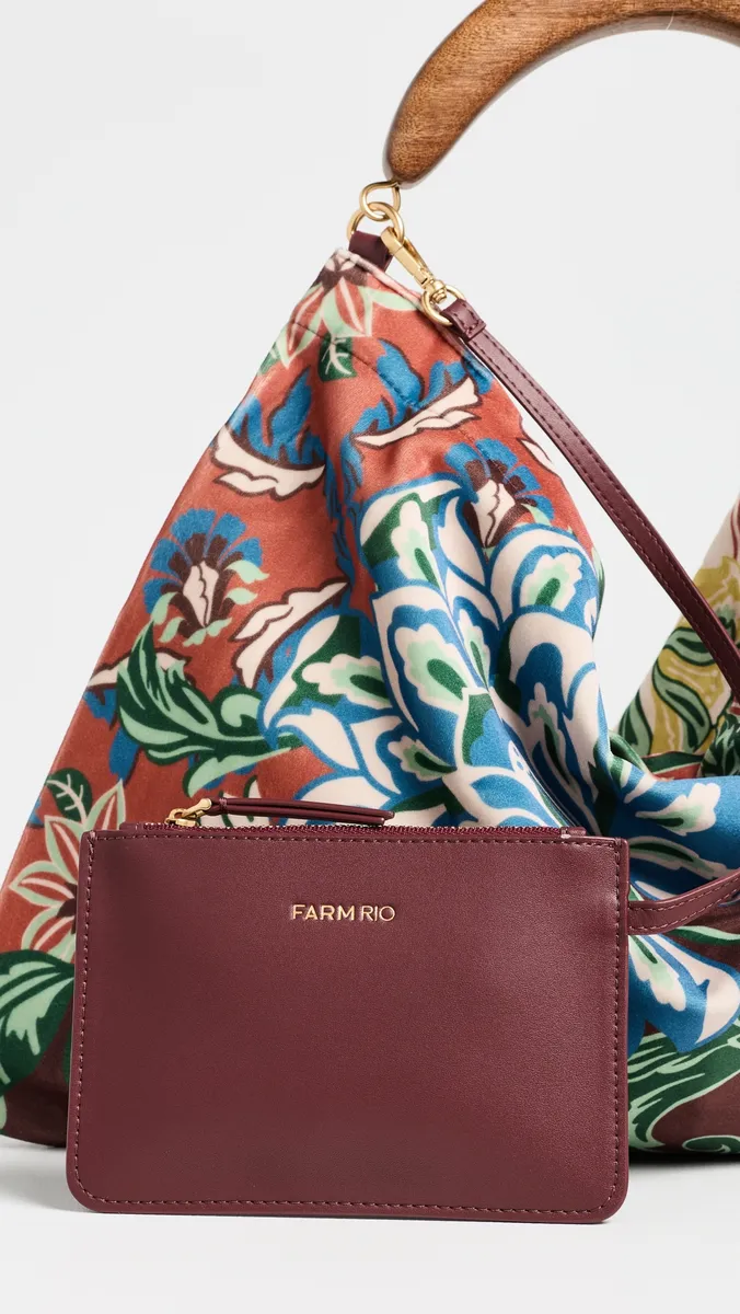 Farm Rio Small Velvet Hobo Bag | Thumbnail 5