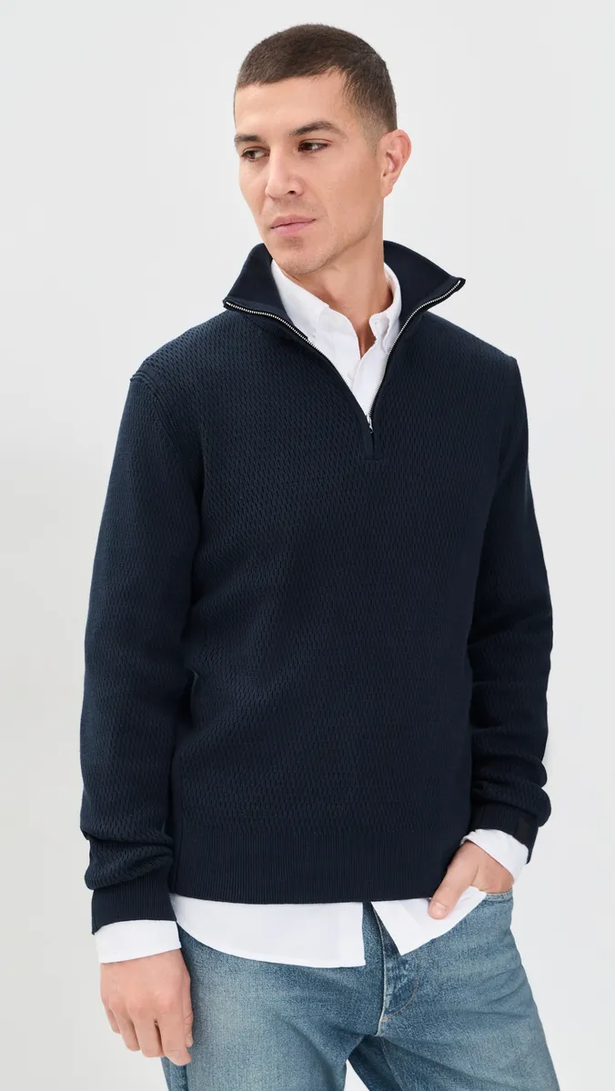 rag & bone Danton Waffle Quarter Zip Sweater | Thumbnail 2