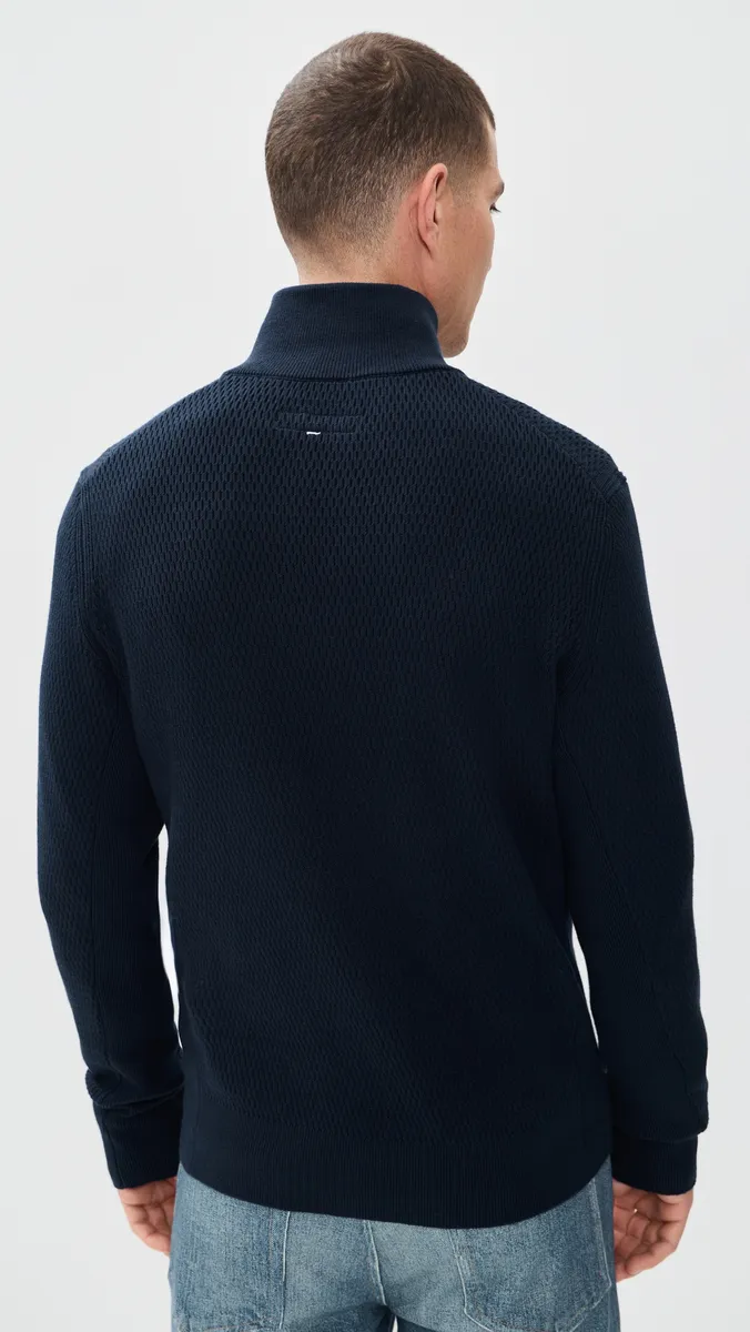 rag & bone Danton Waffle Quarter Zip Sweater | Thumbnail 3