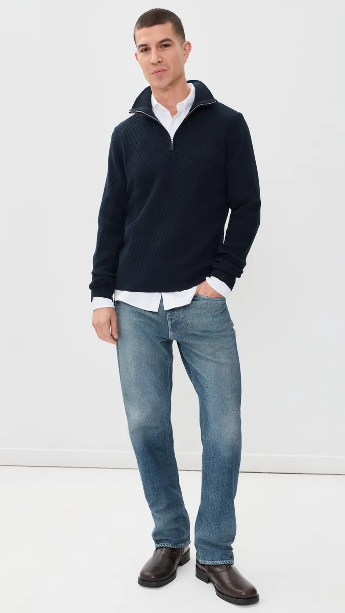 rag & bone Danton Waffle Quarter Zip Sweater | Thumbnail 5