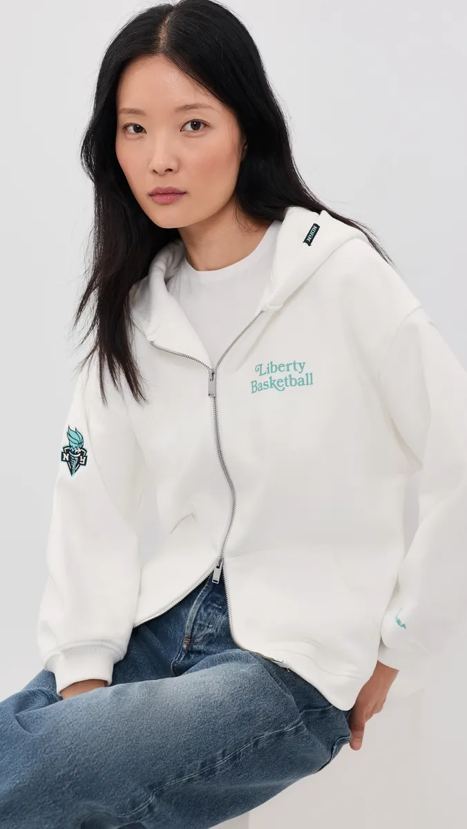 New York or Nowhere Liberty University Cropped Zip Hoodie | Thumbnail 3