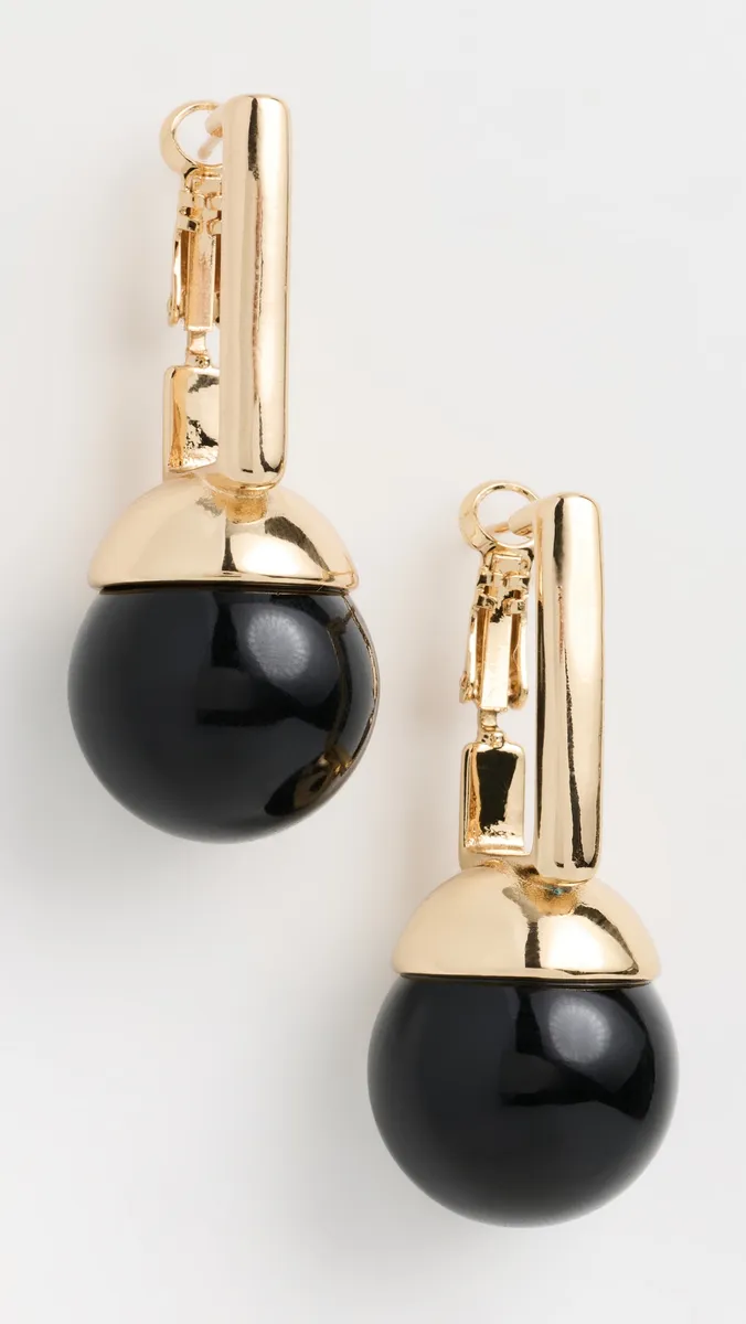 By Adina Eden Colored Ball Huggie Earrings | Thumbnail 2 By Adina Eden Colored Ball Huggie Earrings | Thumbnail 2