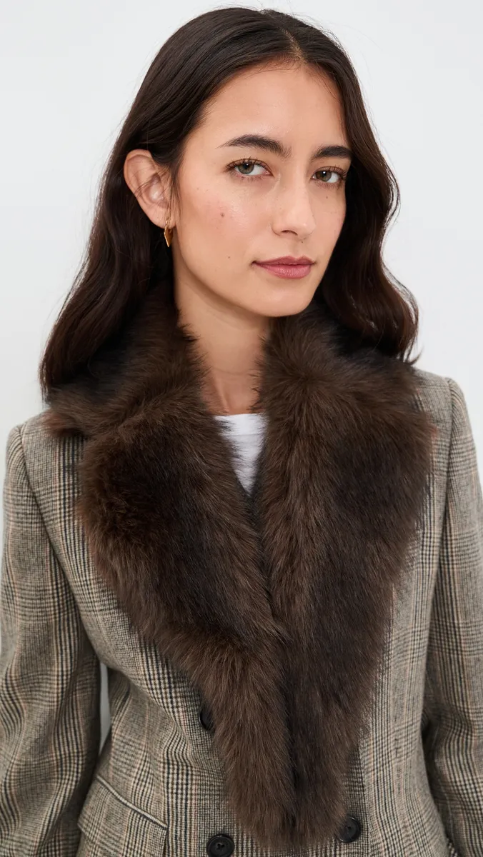 rag & bone Mel Faux Fur Lapel Scarf | Thumbnail 3 rag & bone Mel Faux Fur Lapel Scarf | Thumbnail 3
