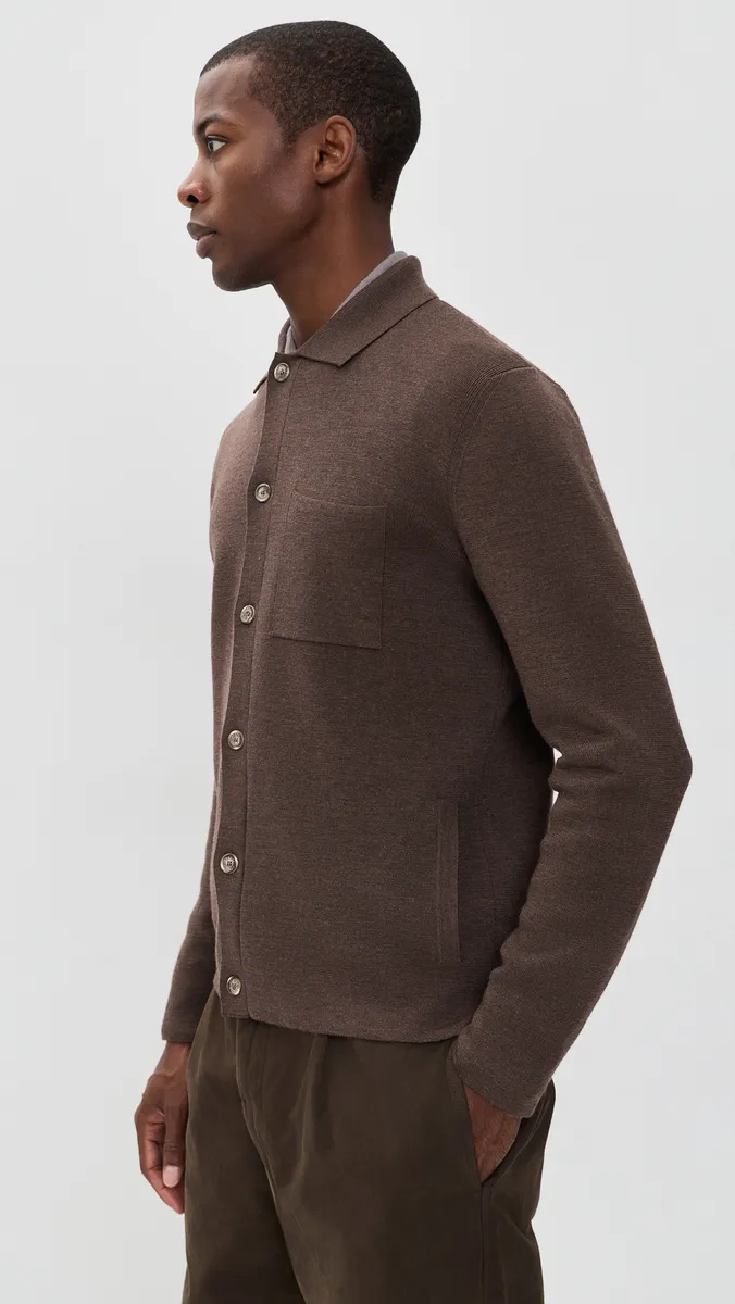 FEDELI Merino Wool Overshirt | Thumbnail 4