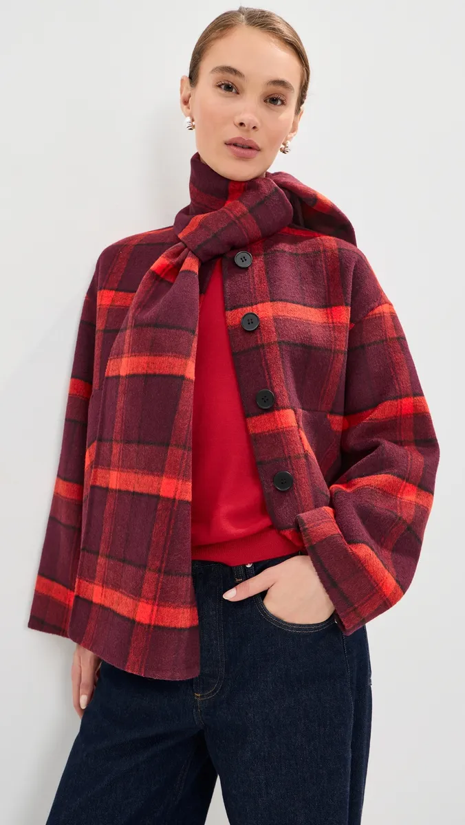 LE BOP Rachel Scarf Coat | Thumbnail 2 LE BOP Rachel Scarf Coat | Thumbnail 2