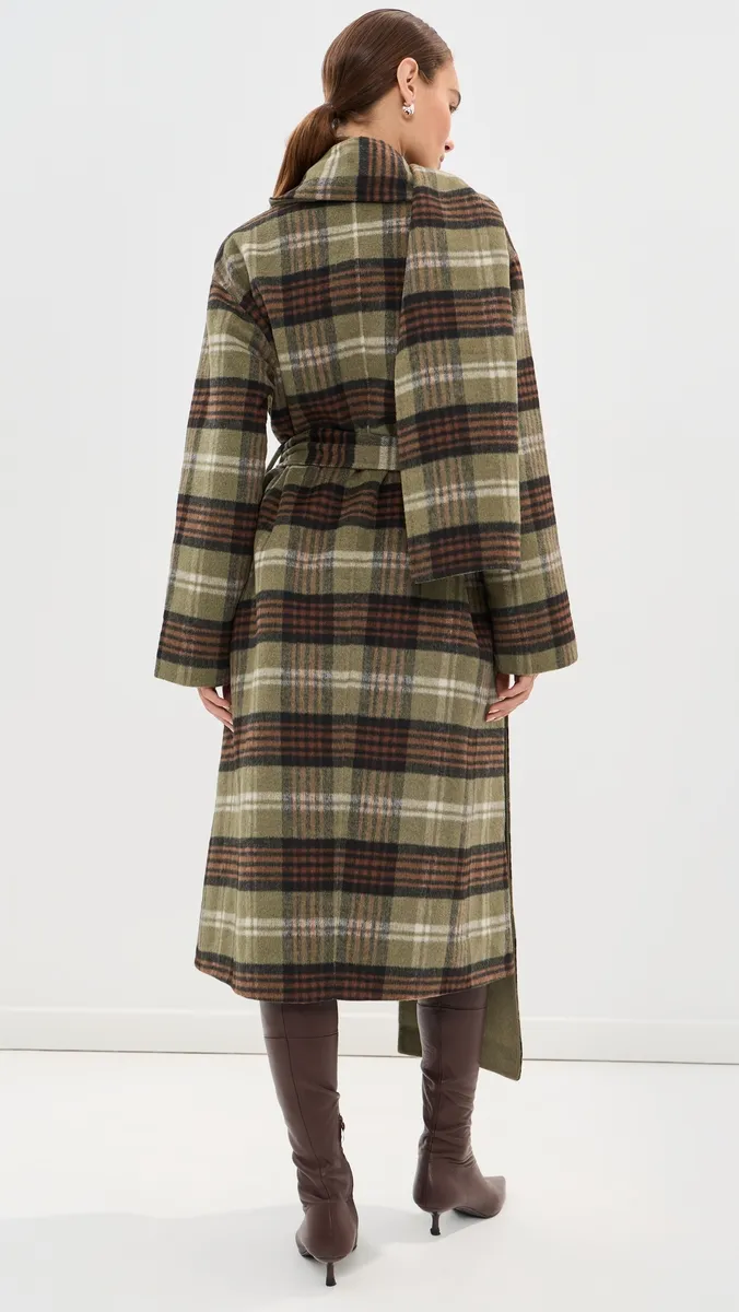 LE BOP Ashley Long Scarf Coat | Thumbnail 3 LE BOP Ashley Long Scarf Coat | Thumbnail 3