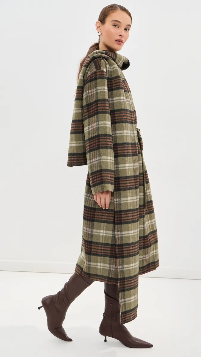 LE BOP Ashley Long Scarf Coat | Thumbnail 4 LE BOP Ashley Long Scarf Coat | Thumbnail 4