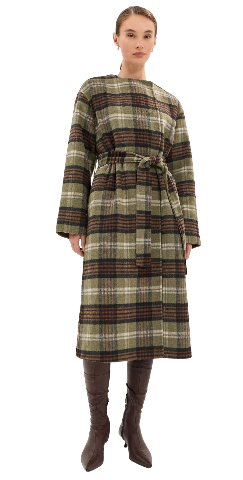 LE BOP Ashley Long Scarf Coat
