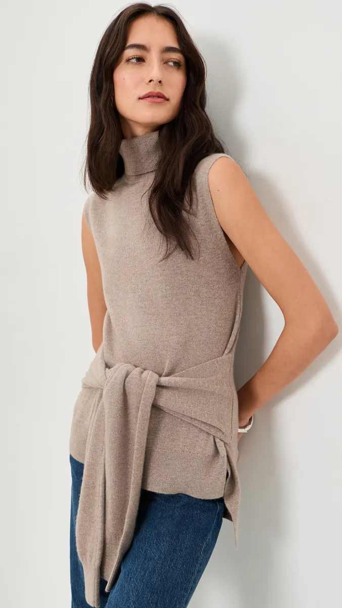 White + Warren Cashmere Blend Sleeveless Pullover | Thumbnail 2 White + Warren Cashmere Blend Sleeveless Pullover | Thumbnail 2