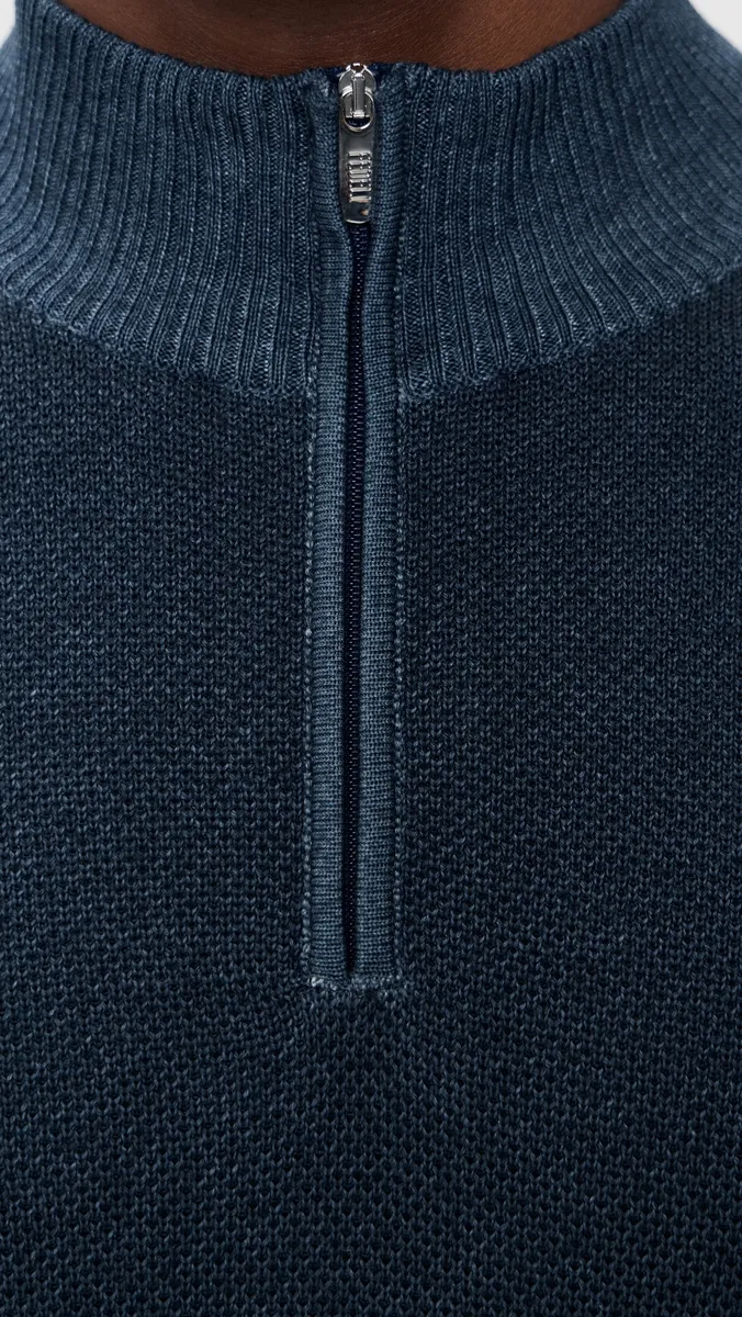 FEDELI Merino Wool Quarter Zip Sweater | Thumbnail 6 FEDELI Merino Wool Quarter Zip Sweater | Thumbnail 6