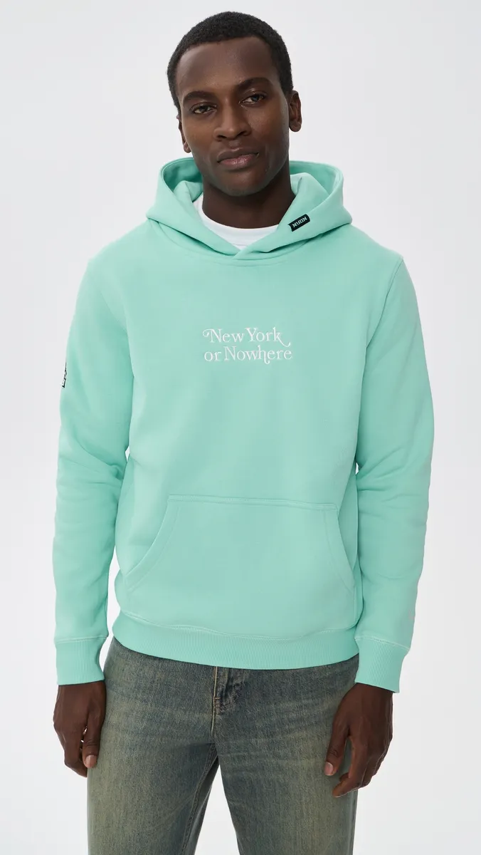 New York or Nowhere Motto Fleece Hoodie | Thumbnail 4