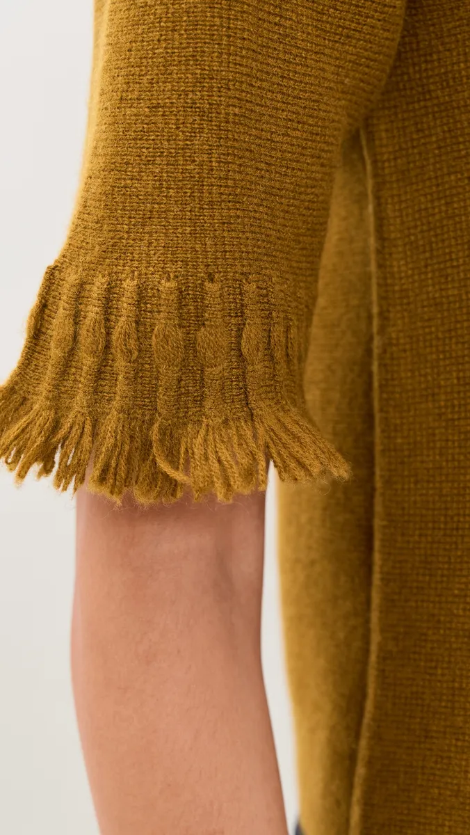 White + Warren Cashmere Blend Fringe Tee | Thumbnail 6 White + Warren Cashmere Blend Fringe Tee | Thumbnail 6