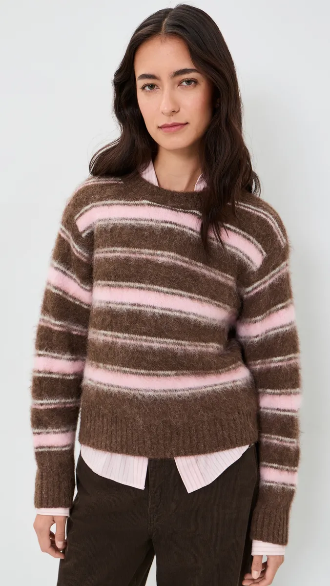 Dunst Striped Hairy Sweater | Thumbnail 3