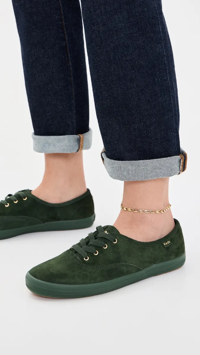 Keds Champion Luxe Suede Sneakers | Thumbnail 3 Keds Champion Luxe Suede Sneakers | Thumbnail 3
