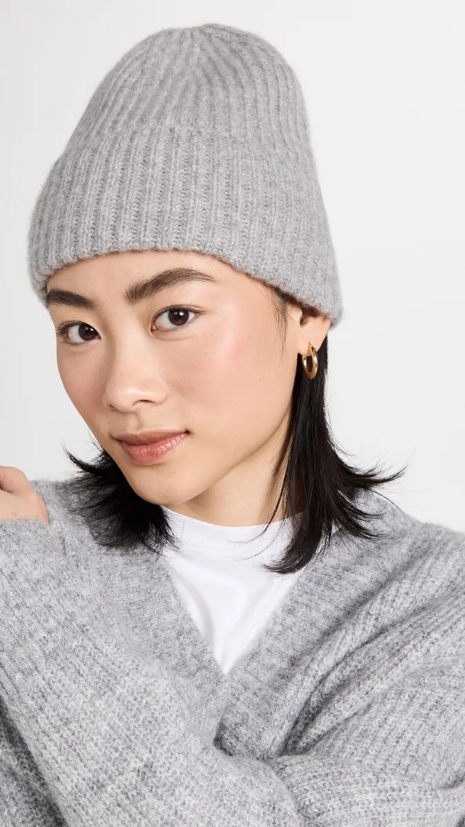White + Warren Cashmere Luxe Ribbed Beanie | Thumbnail 3 White + Warren Cashmere Luxe Ribbed Beanie | Thumbnail 3