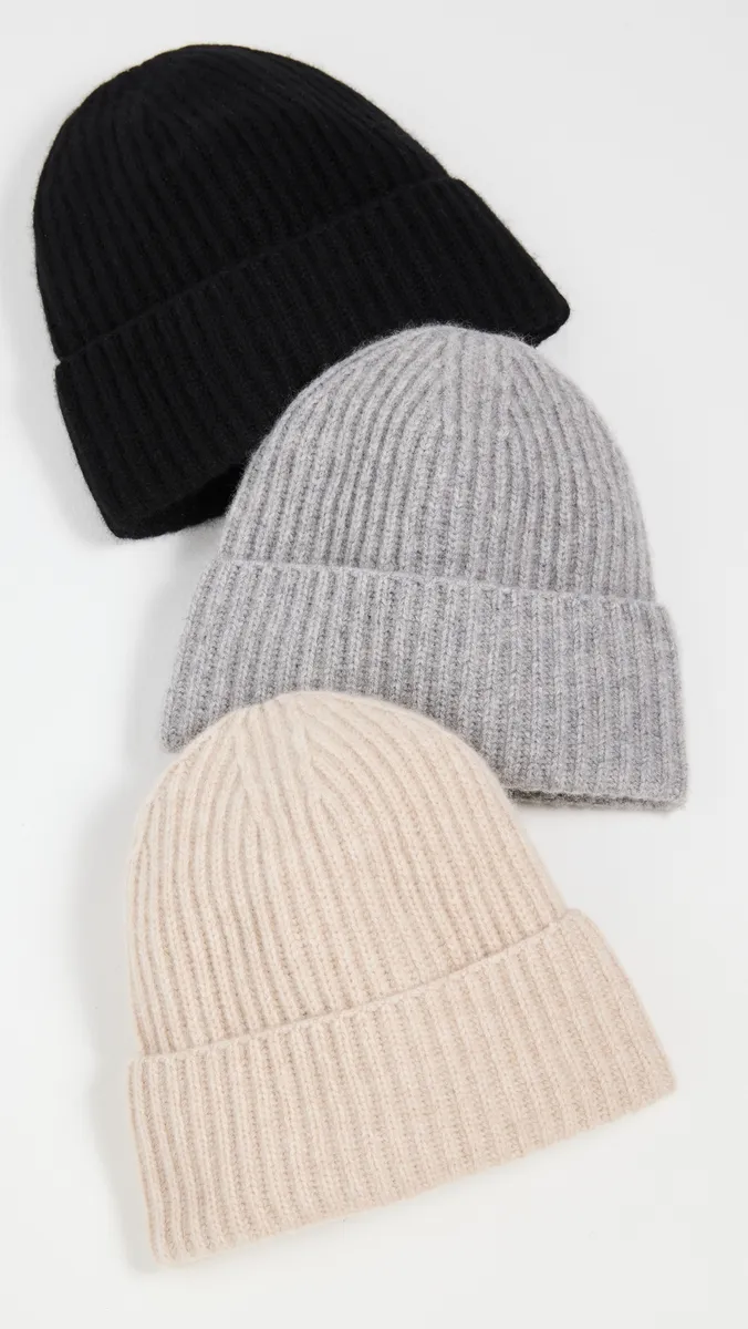 White + Warren Cashmere Luxe Ribbed Beanie | Thumbnail 4 White + Warren Cashmere Luxe Ribbed Beanie | Thumbnail 4