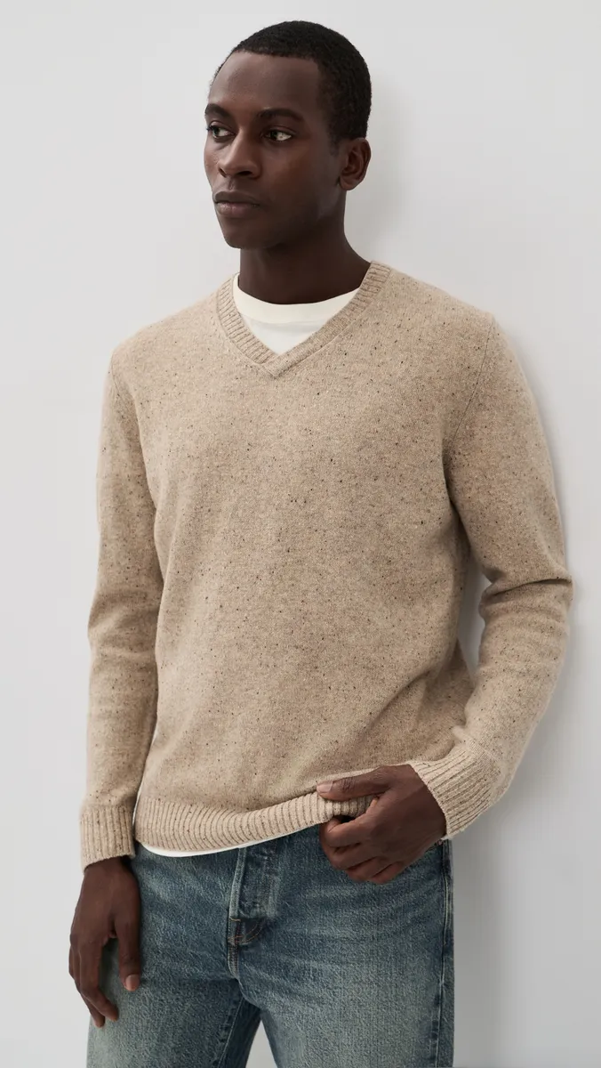 Marine Layer Donegal V-Neck Sweater | Thumbnail 2 Marine Layer Donegal V-Neck Sweater | Thumbnail 2