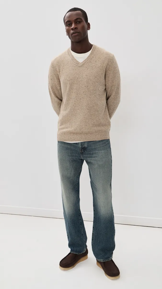 Marine Layer Donegal V-Neck Sweater | Thumbnail 5 Marine Layer Donegal V-Neck Sweater | Thumbnail 5