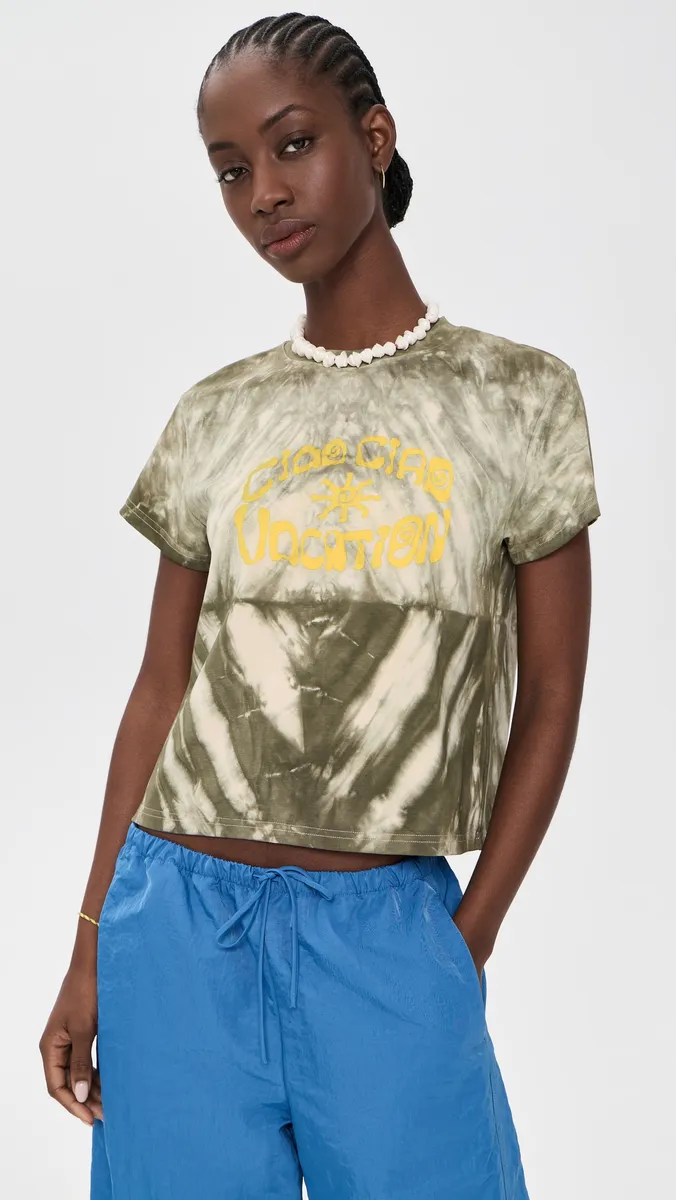 Ciao Ciao Vacation Mineral Marble Baby Tee | Thumbnail 2 Ciao Ciao Vacation Mineral Marble Baby Tee | Thumbnail 2