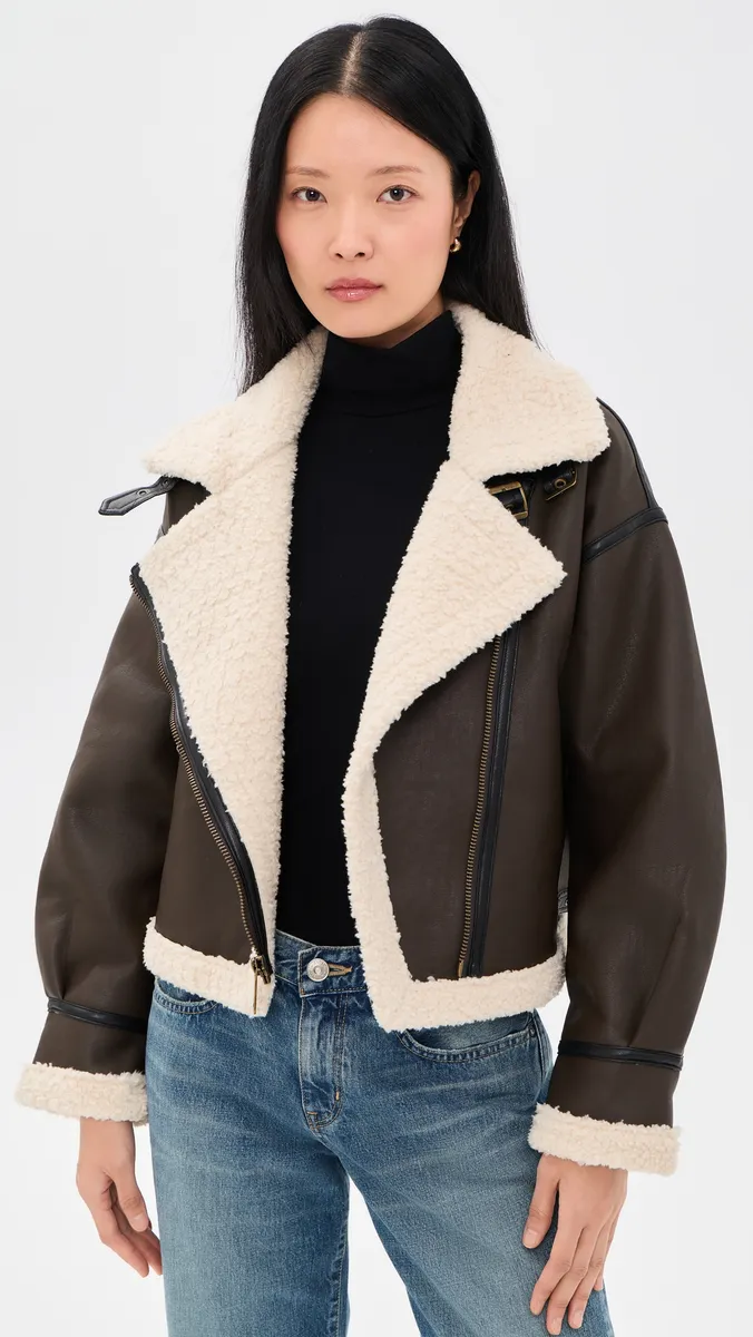 Alpha Industries Grove Relaxed Fitmoto Faux Leather Jacket | Thumbnail 2