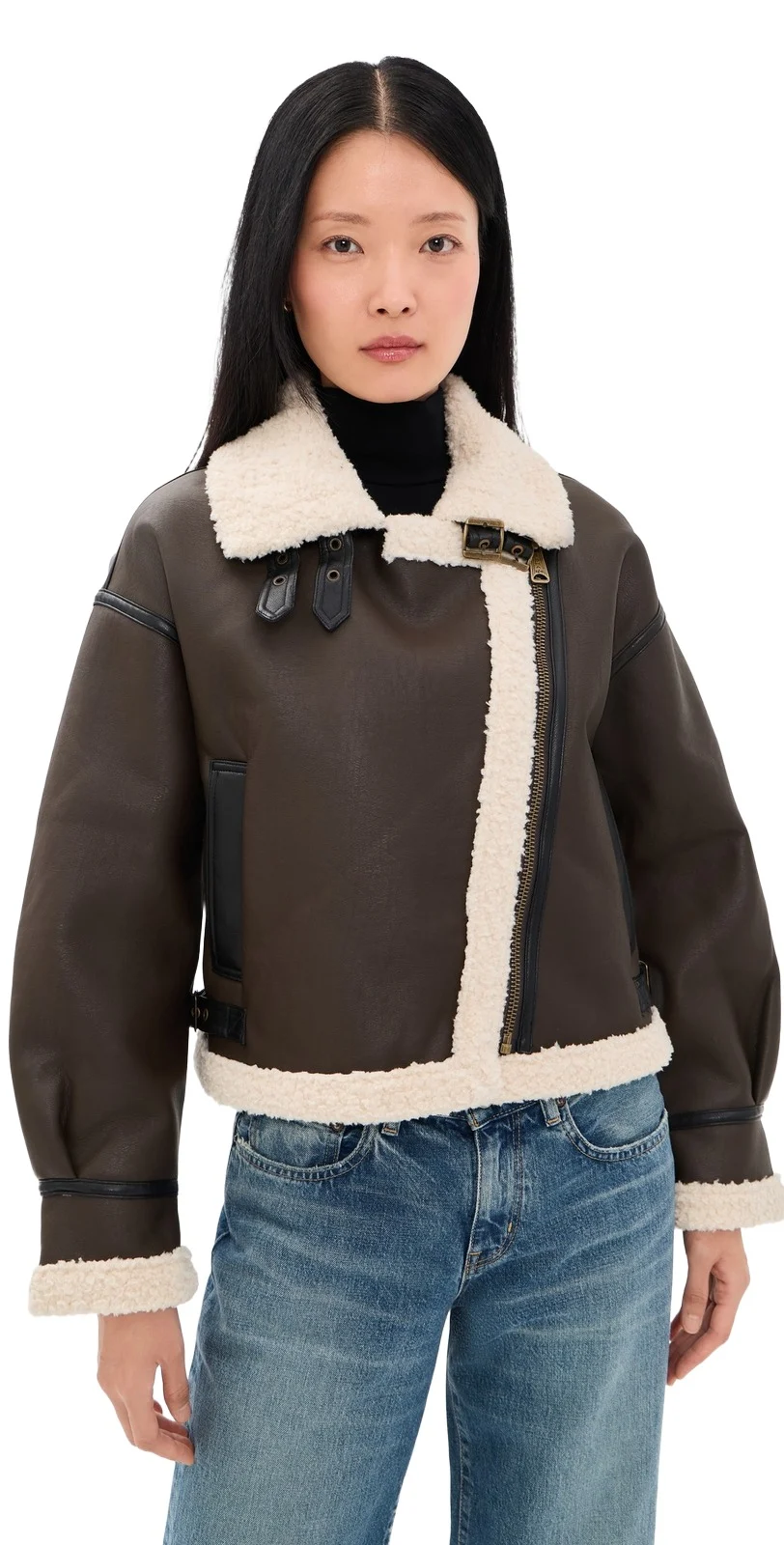 Alpha Industries Grove Relaxed Fitmoto Faux Leather Jacket