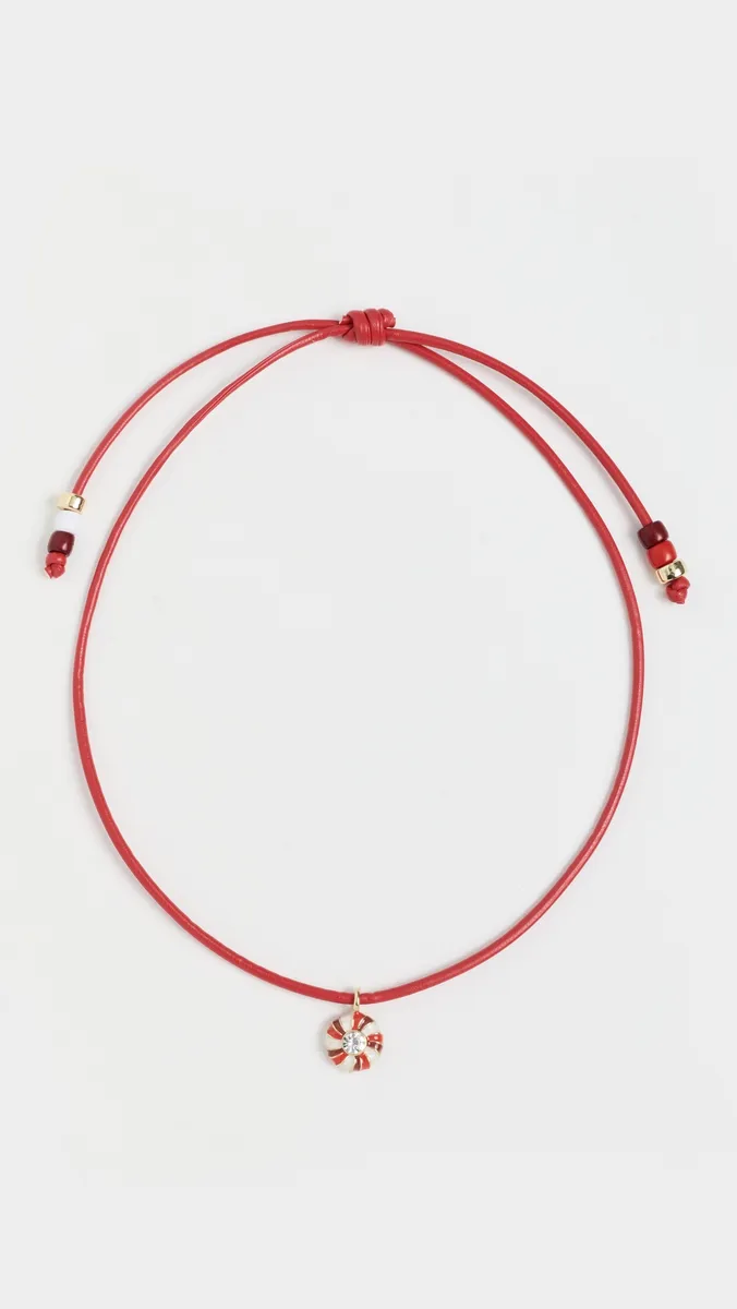 BaubleBar Freshly Festive Peppermint Necklace | Thumbnail 2 BaubleBar Freshly Festive Peppermint Necklace | Thumbnail 2