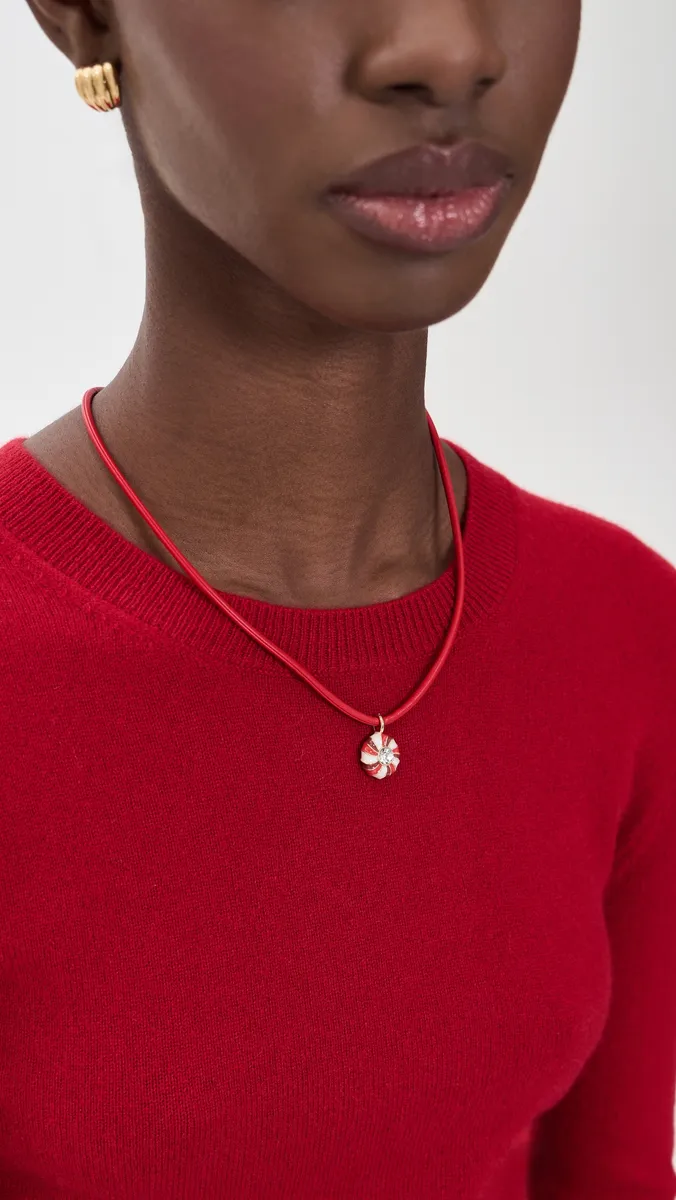 BaubleBar Freshly Festive Peppermint Necklace | Thumbnail 3 BaubleBar Freshly Festive Peppermint Necklace | Thumbnail 3