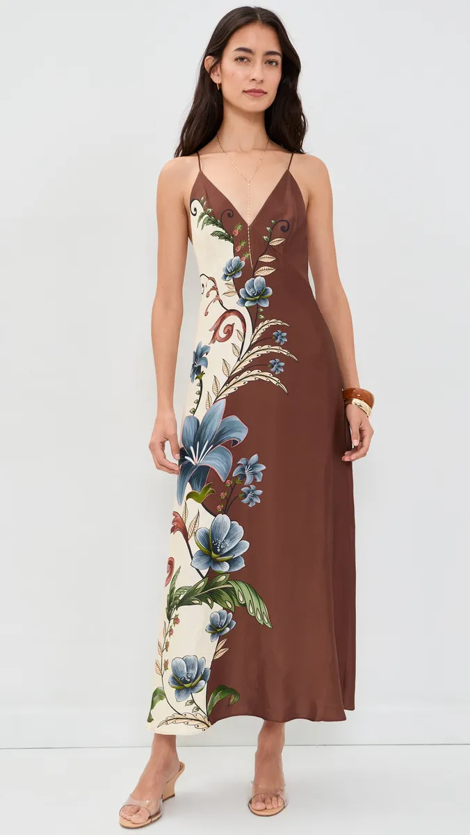 Farm Rio Millena Winter White Maxi Dress | Thumbnail 2