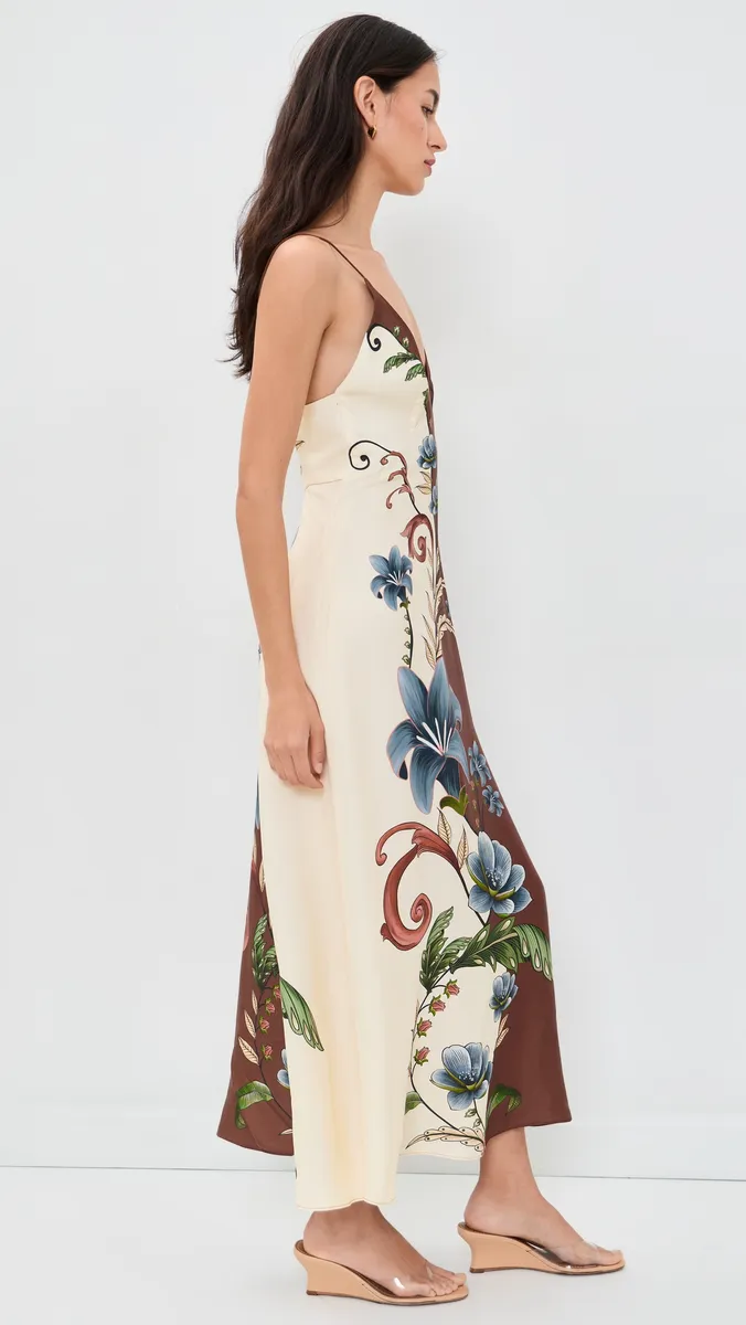 Farm Rio Millena Winter White Maxi Dress | Thumbnail 4