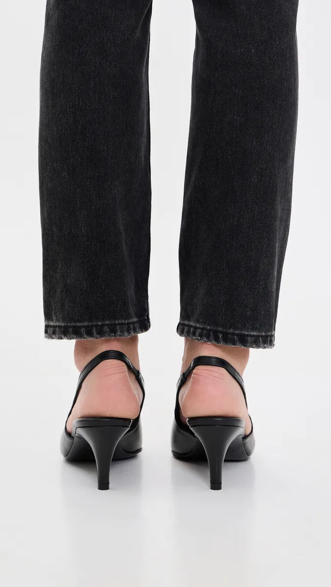 Anine Bing Nelly Slingback Metal Toe Pumps | Thumbnail 5