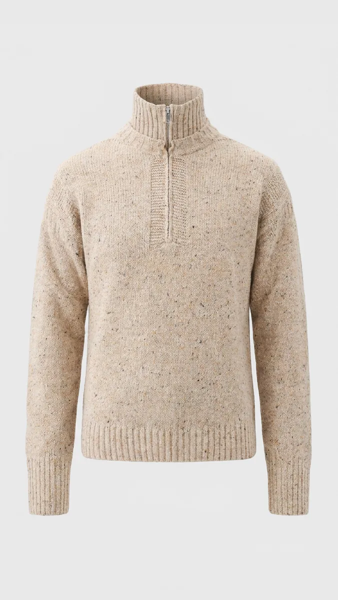 Alex Mill Zip Funnel Neck Sweater | Thumbnail 2 Alex Mill Zip Funnel Neck Sweater | Thumbnail 2