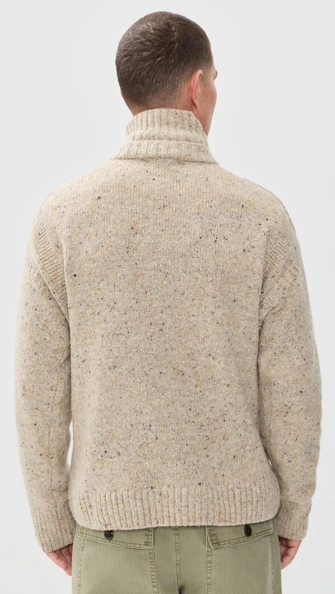 Alex Mill Zip Funnel Neck Sweater | Thumbnail 4 Alex Mill Zip Funnel Neck Sweater | Thumbnail 4