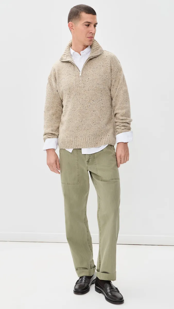 Alex Mill Zip Funnel Neck Sweater | Thumbnail 6 Alex Mill Zip Funnel Neck Sweater | Thumbnail 6