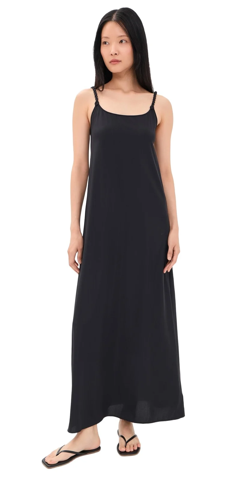 Twisty Strap Long Coverup Dress