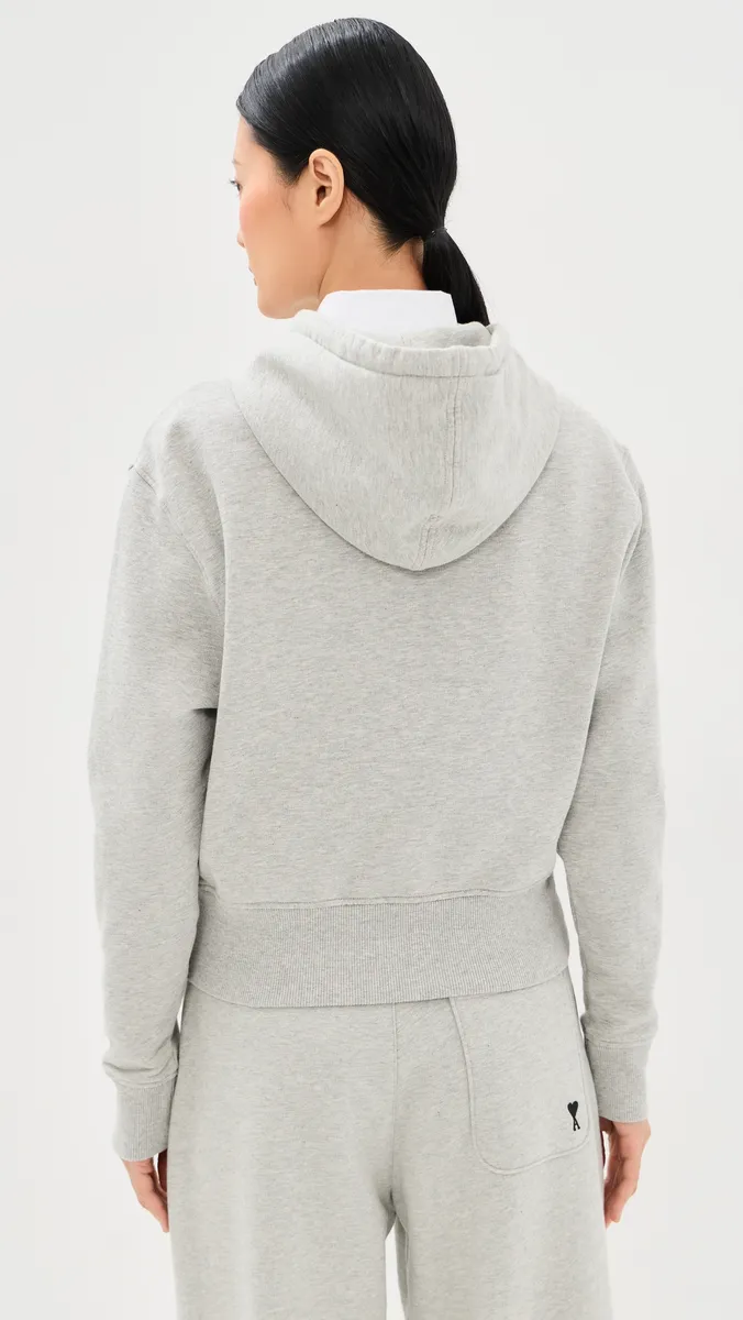 AMI Contrasted De Coeur Hoodie | Thumbnail 3