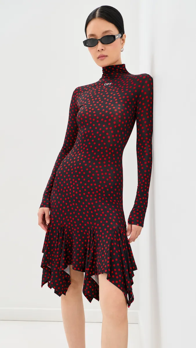 Off-White Off Stamp Dot Second Skin Mini Dress | Thumbnail 2
